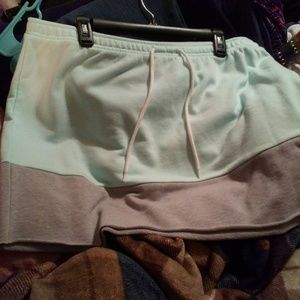 Seafoam Green and gray skirt